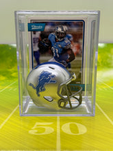 Load image into Gallery viewer, Detroit Lions mini helmet shadowbox w/ player card - Super Fan Cave