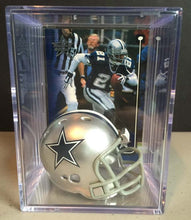 Load image into Gallery viewer, Dallas Cowboys NFL mini helmet shadowbox w/ player card - Super Fan Cave