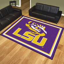 Load image into Gallery viewer, NCAA College Team Logo Plush Rug 8'x10' - Super Fan Cave