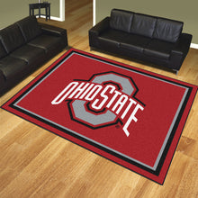 Load image into Gallery viewer, NCAA College Team Logo Plush Rug 8'x10' - Super Fan Cave