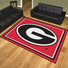 Load image into Gallery viewer, NCAA College Team Logo Plush Rug 8'x10' - Super Fan Cave