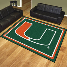 Load image into Gallery viewer, NCAA College Team Logo Plush Rug 8'x10' - Super Fan Cave