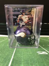 Load image into Gallery viewer, Minnesota Vikings NFL mini helmet shadowbox w/ player card - Super Fan Cave
