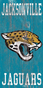 NFL Distressed Heritage Team Logo Wood Sign - 6"x12" - Super Fan Cave