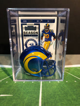Load image into Gallery viewer, Los Angeles Rams NFL mini helmet shadowbox w/ player card - Super Fan Cave
