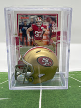 Load image into Gallery viewer, San Francisco 49ers NFL mini helmet shadowbox w/ player card - Super Fan Cave