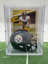Load image into Gallery viewer, Pittsburgh Steelers NFL mini helmet shadowbox w/ player card - Super Fan Cave