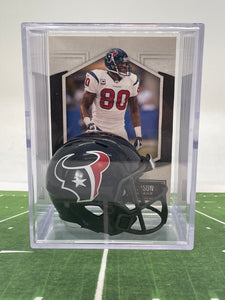 Houston Texans NFL mini helmet shadowbox w/ player card - Super Fan Cave