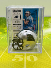 Load image into Gallery viewer, Carolina Panthers mini helmet shadowbox w/ player card - Super Fan Cave