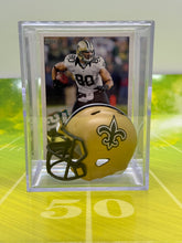 Load image into Gallery viewer, New Orleans Saints NFL mini helmet shadowbox w/ player card - Super Fan Cave