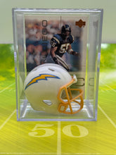Load image into Gallery viewer, Los Angeles Chargers NFL mini helmet shadowbox w/ player card - Super Fan Cave