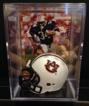 Load image into Gallery viewer, Auburn Tigers NCAA mini helmet shadowbox w/ player card - Super Fan Cave