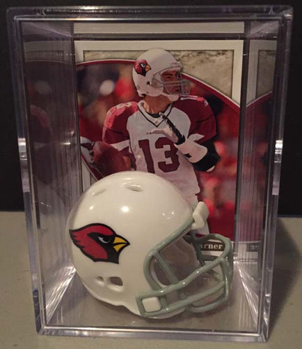 Arizona Cardinals mini helmet shadowbox w/ player card - Super Fan Cave
