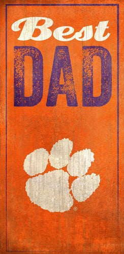 NCAA College Team Logo Wood Sign - BEST DAD 6