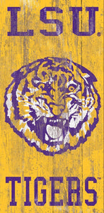 NCAA College Team Logo Wood Sign - HERITAGE 6