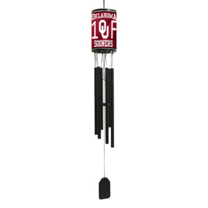 NCAA College Team Logo Licensed Plate Wind Chime - Super Fan Cave