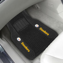 Load image into Gallery viewer, NFL Team Logo Deluxe 2-Piece Car Mat 21&quot;x27&quot; - Super Fan Cave