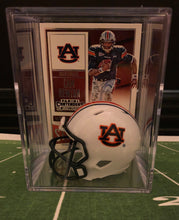 Load image into Gallery viewer, Auburn Tigers NCAA mini helmet shadowbox w/ player card - Super Fan Cave