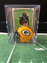 Load image into Gallery viewer, Green Bay Packers NFL mini helmet shadowbox w/ player card - Super Fan Cave