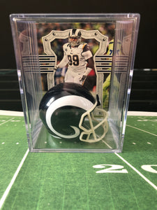 NFL All-Star Line up mini helmet shadowbox w/ player card - Super Fan Cave