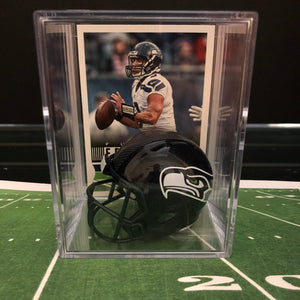Seattle Seahawks NFL mini helmet shadowbox w/ player card - Super Fan Cave