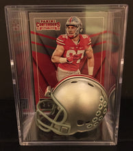 Load image into Gallery viewer, Ohio State Buckeyes NCAA mini helmet shadowbox w/ player card - Super Fan Cave