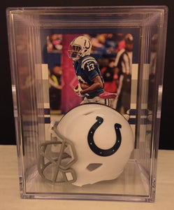 Indianapolis Colts NFL mini helmet shadowbox w/ player card - Super Fan Cave