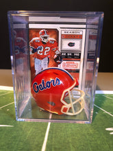 Load image into Gallery viewer, Florida Gators NCAA mini helmet shadowbox w/ player card - Super Fan Cave