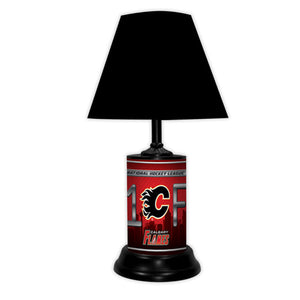 NHL Hockey #1 Fan Team Logo License Plate made Lamp with shade - Super Fan Cave