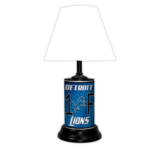 NFL Football #1 Fan Team Logo License Plate made Lamp with shade - Super Fan Cave