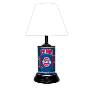 NBA Basketball #1 Fan Team Logo License Plate made Lamp with shade - Super Fan Cave