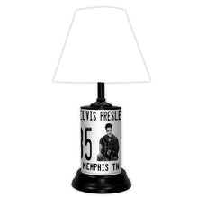 Load image into Gallery viewer, Elvis Presley License Plate made Lamp with shade - Super Fan Cave