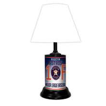 Load image into Gallery viewer, MLB Baseball #1 Fan Team Logo License Plate made Lamp with shade - Super Fan Cave