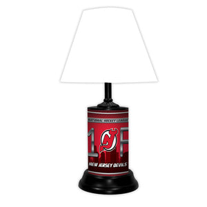 NHL Hockey #1 Fan Team Logo License Plate made Lamp with shade - Super Fan Cave
