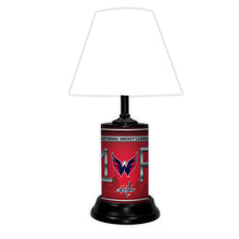 Load image into Gallery viewer, NHL Hockey #1 Fan Team Logo License Plate made Lamp with shade - Super Fan Cave