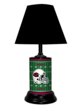 Load image into Gallery viewer, NFL Football Field Team Logo License Plate made Lamp with shade - Super Fan Cave