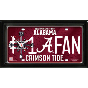 NCAA College Team Logo #1 Fan Licensed Plate Clock - Super Fan Cave