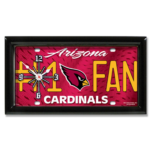 NFL Team Logo #1 Fan Licensed Plate Clock - Super Fan Cave