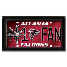 Load image into Gallery viewer, NFL Team Logo #1 Fan Licensed Plate Clock - Super Fan Cave