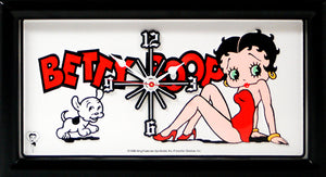 Betty Boop License Plate made Clock - Super Fan Cave