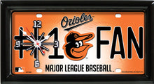 Load image into Gallery viewer, MLB Baseball Team Logo #1 Fan Licensed Plate Clock - Super Fan Cave
