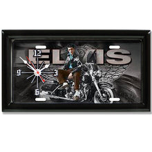 Load image into Gallery viewer, Elvis Presley License Plate made Clock - Super Fan Cave