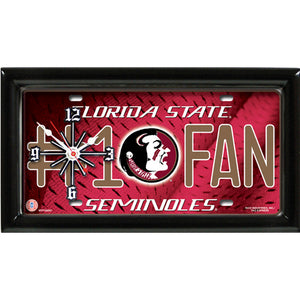 NCAA College Team Logo #1 Fan Licensed Plate Clock - Super Fan Cave