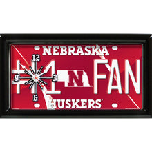 Load image into Gallery viewer, NCAA College Team Logo #1 Fan Licensed Plate Clock - Super Fan Cave