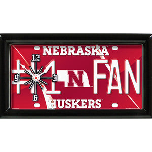 NCAA College Team Logo #1 Fan Licensed Plate Clock - Super Fan Cave