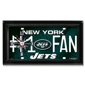 NFL Team Logo #1 Fan Licensed Plate Clock - Super Fan Cave