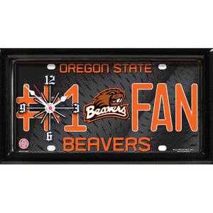 NCAA College Team Logo #1 Fan Licensed Plate Clock - Super Fan Cave