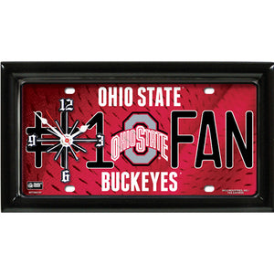 NCAA College Team Logo #1 Fan Licensed Plate Clock - Super Fan Cave