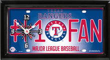 Load image into Gallery viewer, MLB Baseball Team Logo #1 Fan Licensed Plate Clock - Super Fan Cave