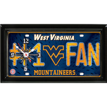 Load image into Gallery viewer, NCAA College Team Logo #1 Fan Licensed Plate Clock - Super Fan Cave